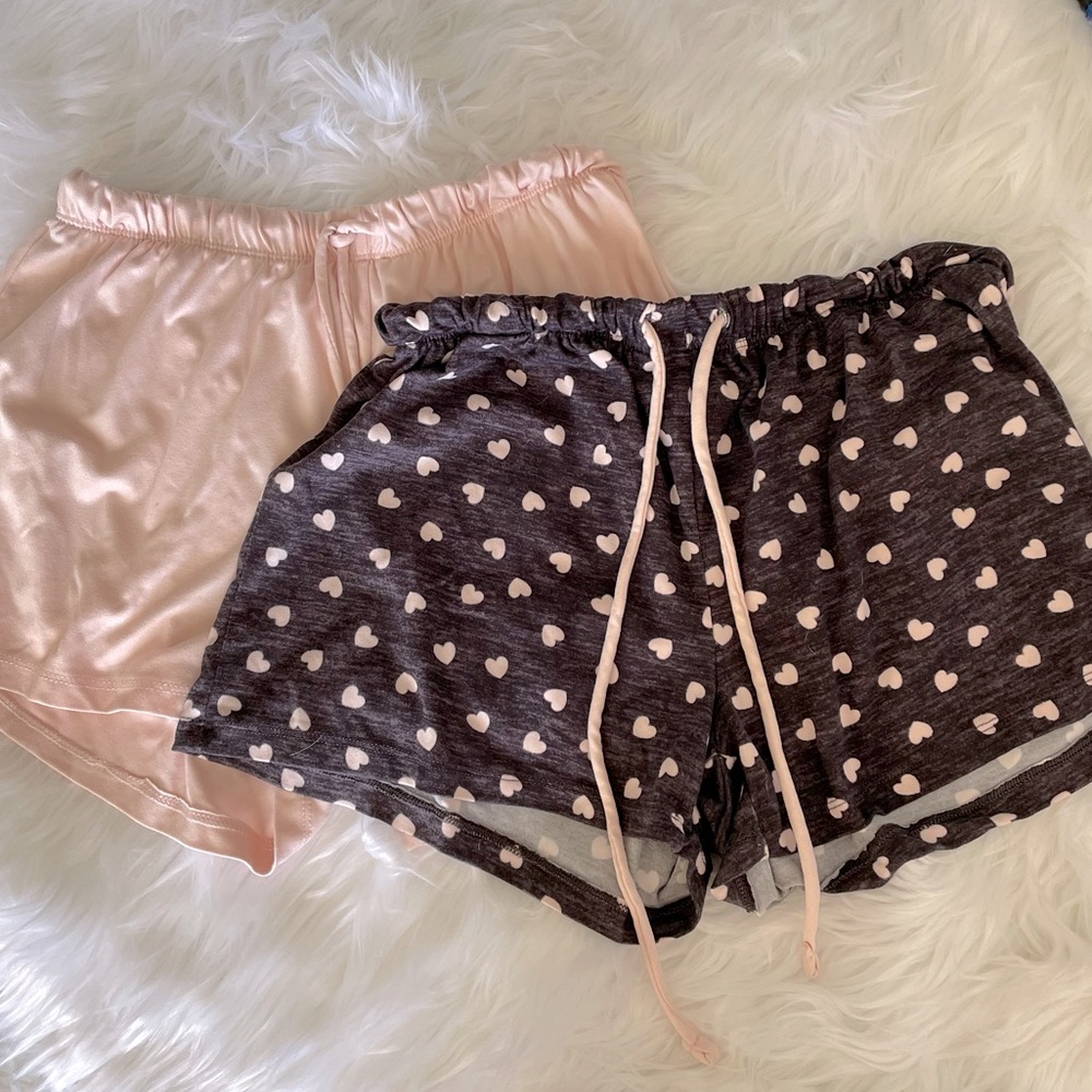 Pillow talk drawstring sleep shorts - set of two!